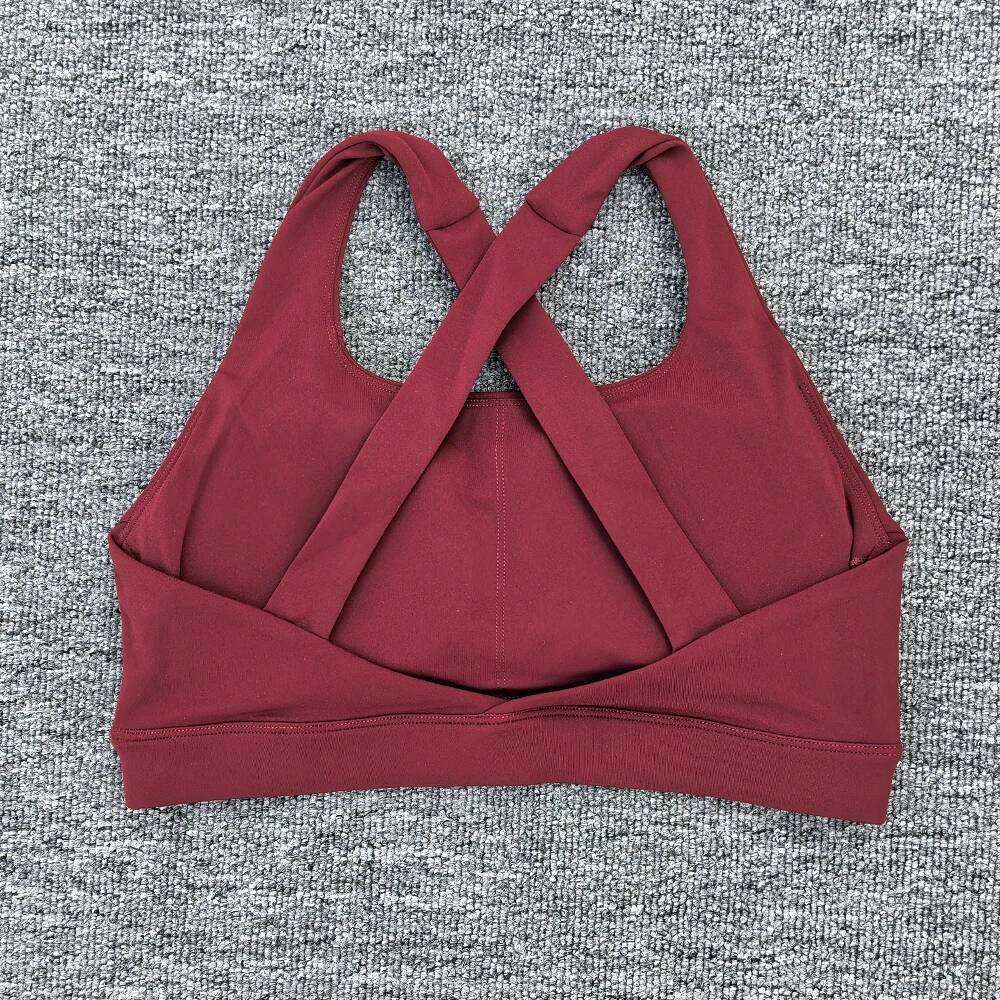 Sports Cross Gym Top Training Running Bra Stretch Women Workout Underwear Fitness Sexy Yoga Clothes 26Y0312