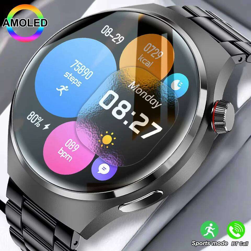 2025 New Men's Smart Watch HD Display Health Tracking Bluetooth Call Reception Voice Assistant Sports Smartwatch