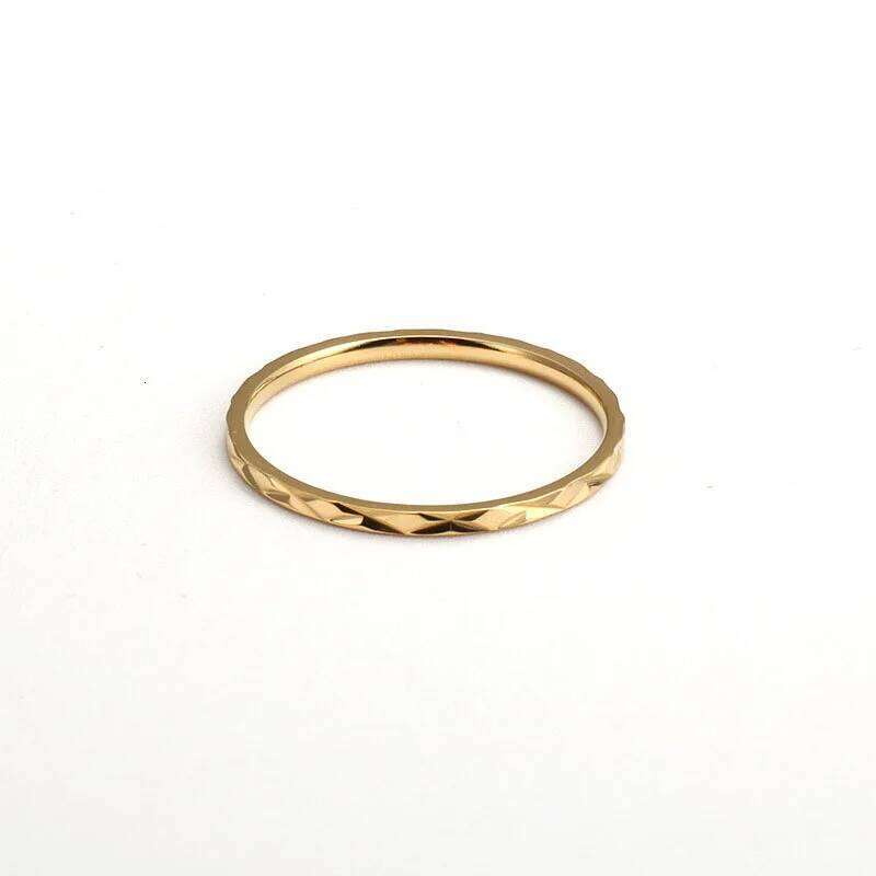 1mm thin stainless Steel Stacked Wedding ring for women girls gift H260312