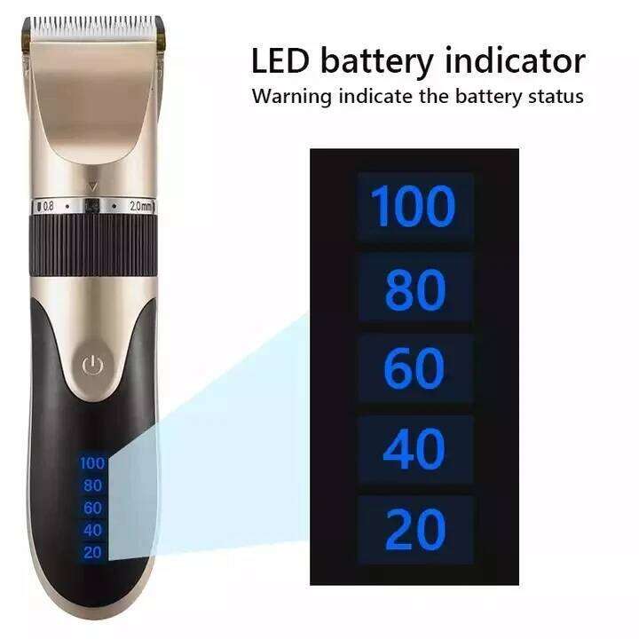 Professional Clipper Men's Beard Trimmer Rechargeable Hair Cutting Ceramic Low Noise Adult Kid Haircut C260312