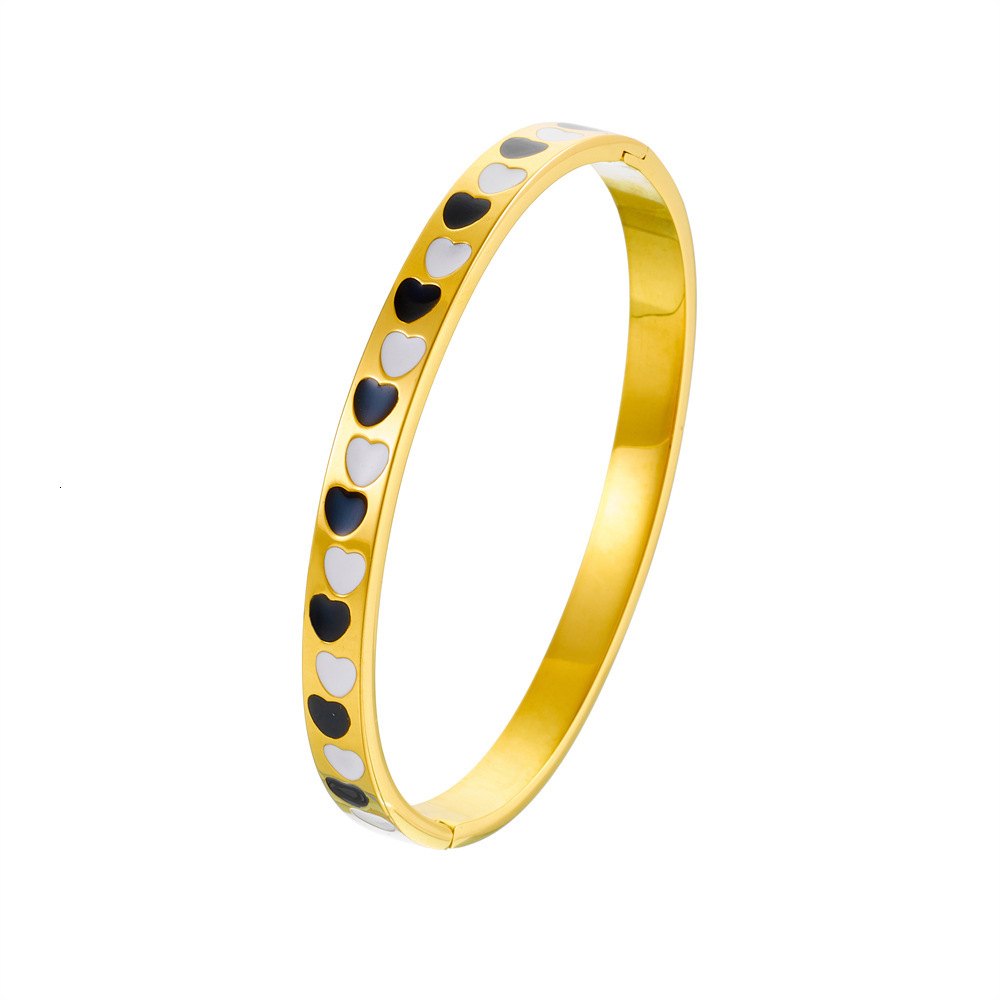 Luxury Brand Designer Jewelry Women Fashion Heart-shaped Bracelet High-end Women's Jewelry Light Luxury Titanium Bracelet Designer Steel Bracelet