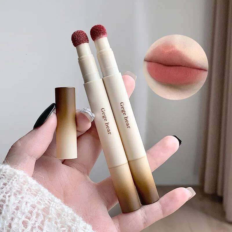 Gege Bear Matte Lip Powder Cream Soft Velvet Finish, Natural-Looking and Skin-Tone Enhancing, Long-Lasting, W260311