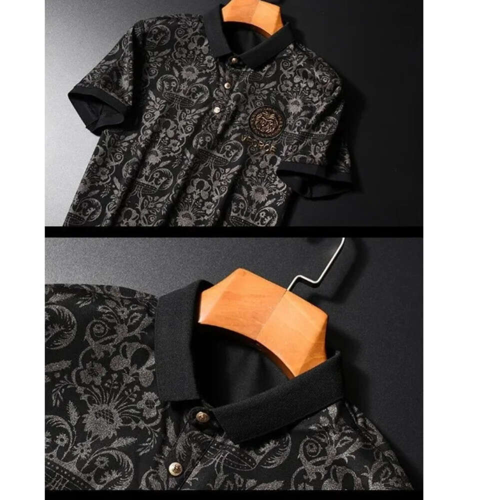 Men's Clothing Summer Style High Quality Printed Handsome Casual Slim-Fit Fashionable Trendy Brand Short Set