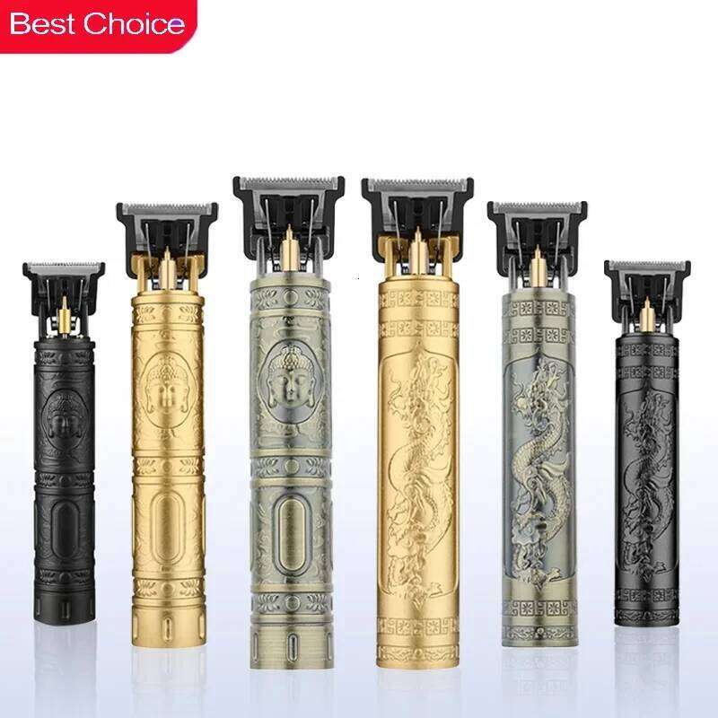 New! T9 Professional Hair Trimmer/Accessories | Portable Electric USB 0mm Bald Fade Cutting Machine for Men Home Haircut C260312