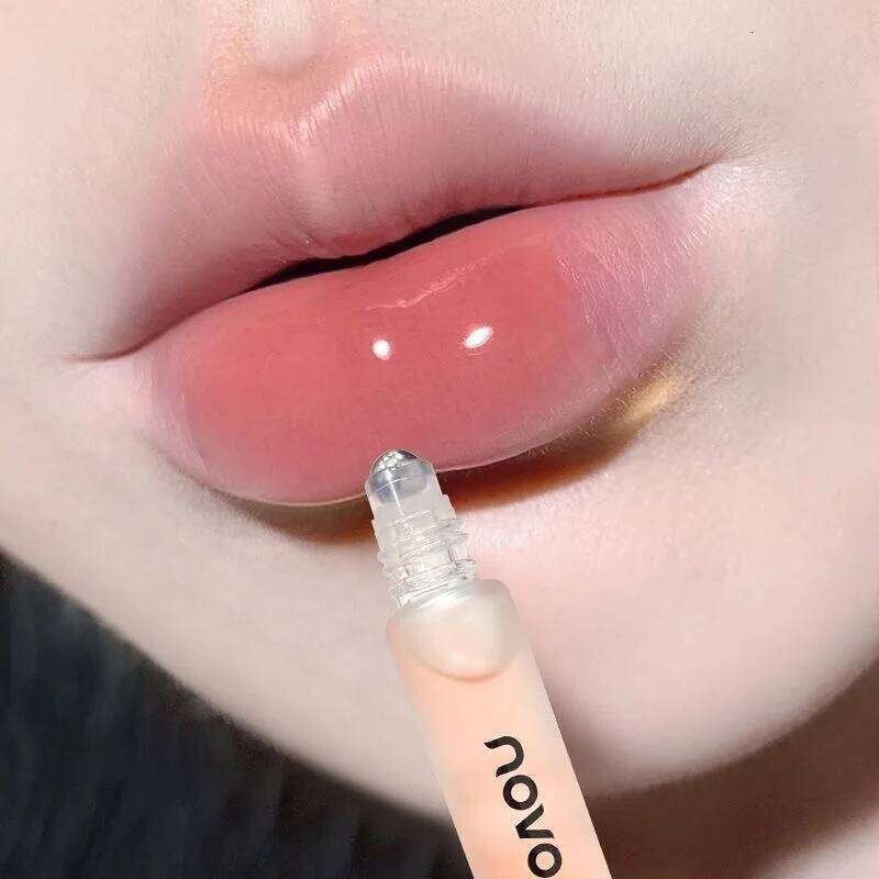 Fruit Flavored Vitamin E Oil & Hydrating Serum,Nourishing Lip Oil, Long-Lasting Moisture,Mirror Shine Glass,Non-Sticky W260311