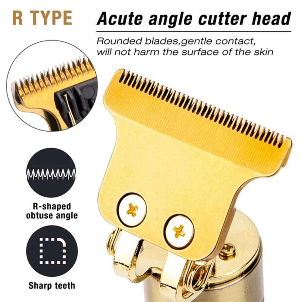 USB Rechargeable Electric Clipper, Cordless Set For Hair Cutting, Professional Shaver Trimmer Beard C260312