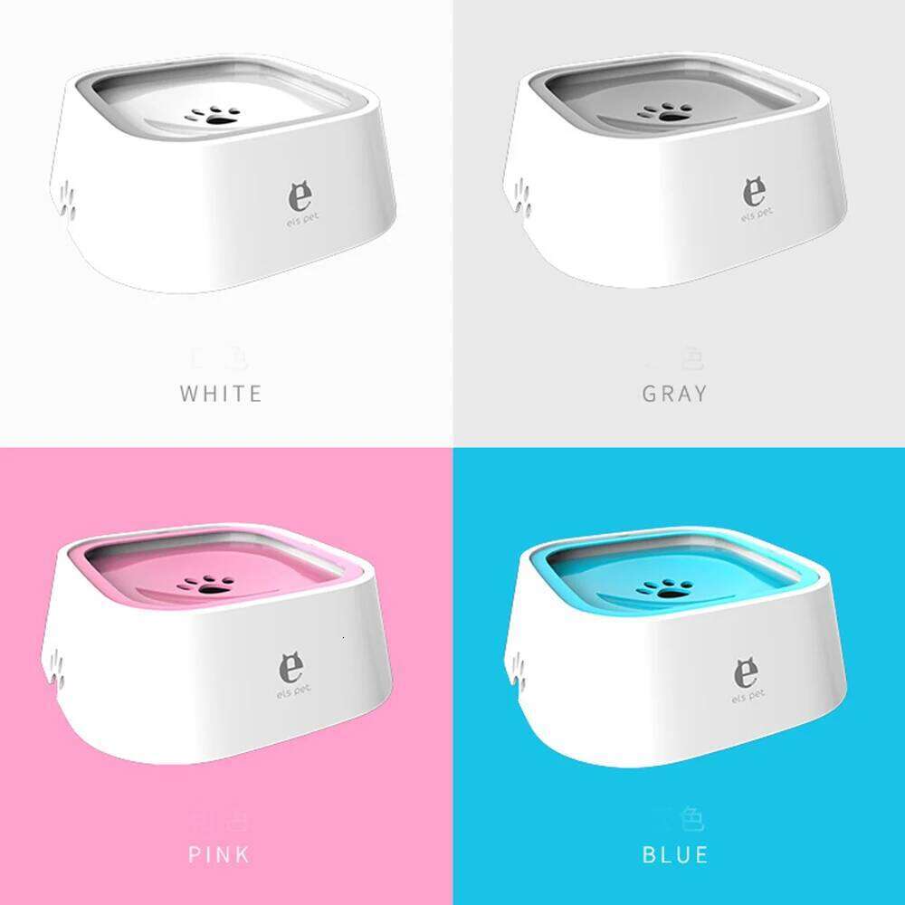 1.5L ABS Plastic Floating Non-Wetting Mouth Cat Without Spill Drinking Water Dispenser Dog Bowl 26Y0312