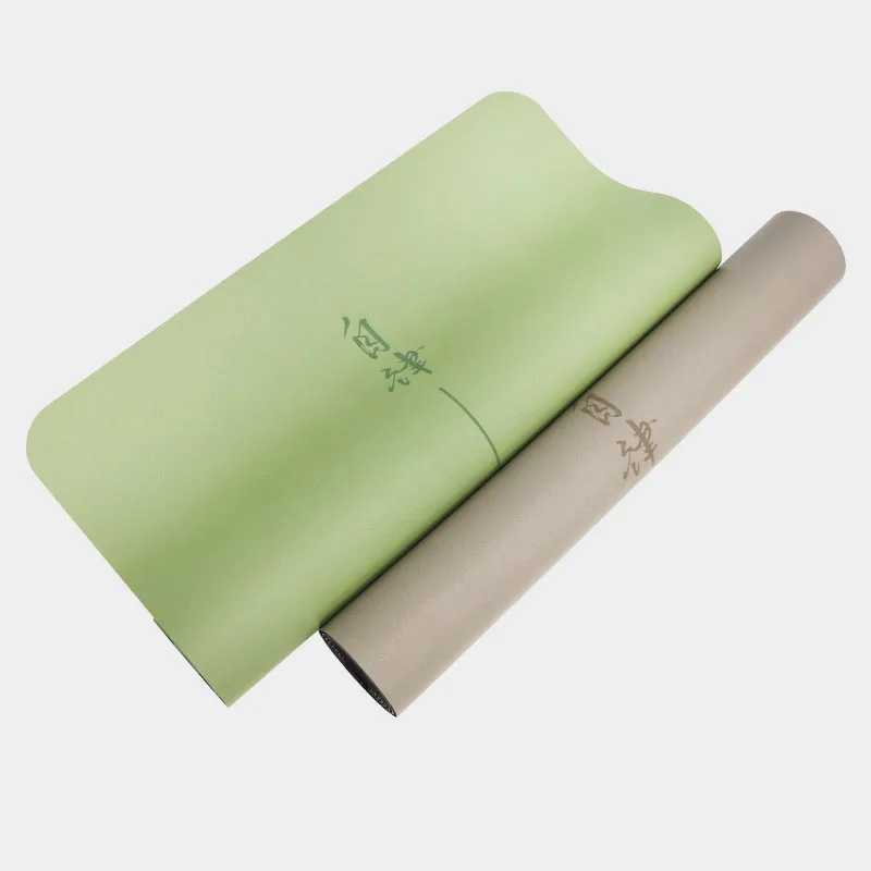 Lezyan Natural Rubber Pu Yoga Mat Breathable Wear-resistant Non-slip Sweat-absorbent Fitness Gym Workout Exercise Gymnastics M260312