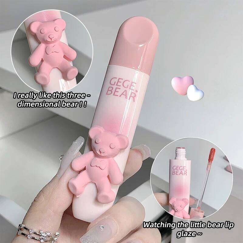 Gegebear Matte Velvet Gloss Lipstick with Long-lasting Color, Cream and Lip Mud Gift W260311