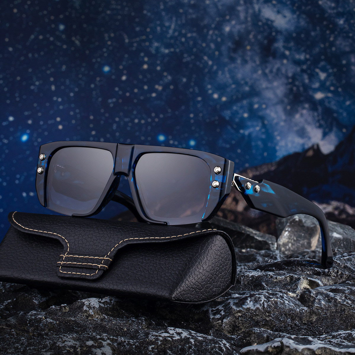 2026 New Fashion Square Polarized Outdoor Personality High-end Trendy Sunglasses for Men