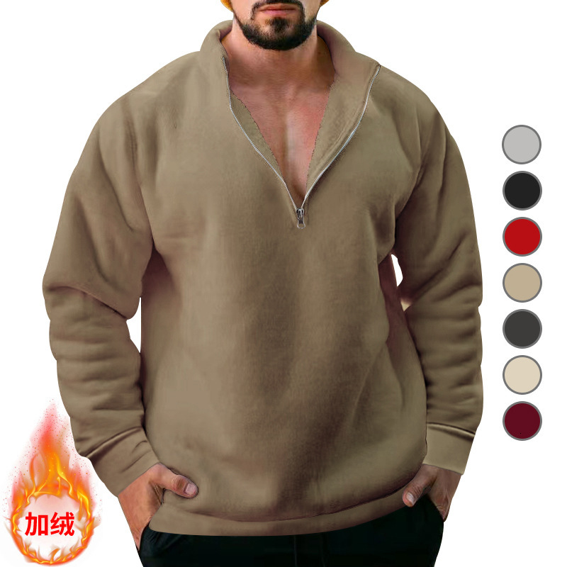 Designer Polo Designer Shirt Hoodie Autumn Foreign Men's Cardigan Sweatshirt Men's Zipper Shirt Men's Loose Fit Fleece Sweatshirt