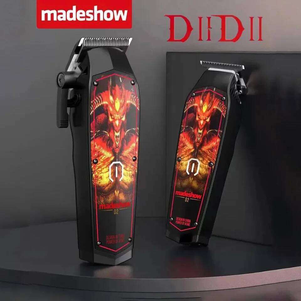 New MadeShow D2 M10M11 Professional Hair Clipper + Trimmer Set 0.1mmMair Machine Cutting T Blade Speed High Quality C260312