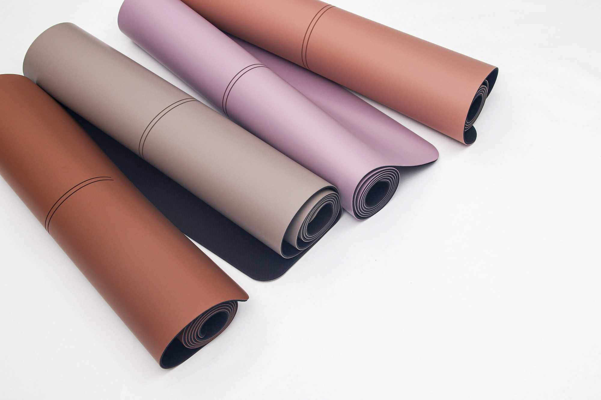 Customized Yoga Mat Curve Arch Oval Capsule Eco Friendly Gym Fitness Pu Yoga Mat Printed Yoga Natural Pu Rubber Mat M260312