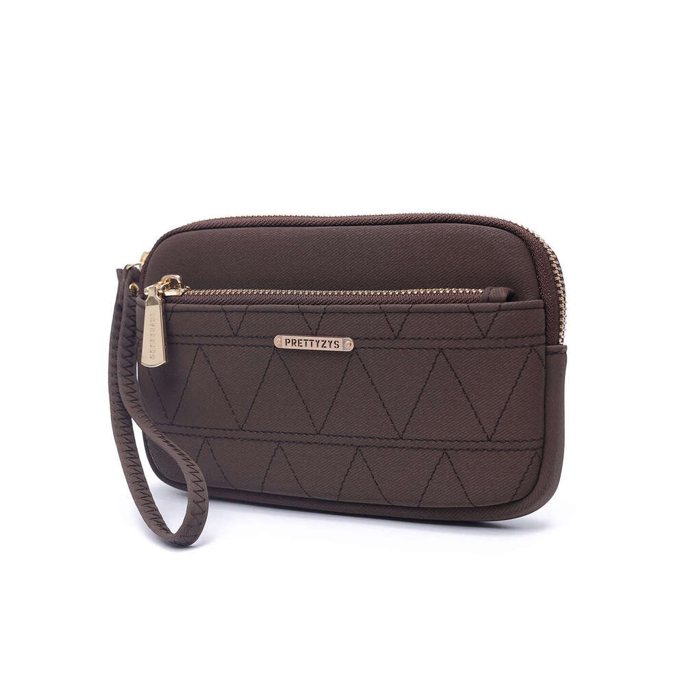 Luxury fashion wallet New Model Passport Coin Purse Clutch For Women Simple Diamond Pattern Large Capacity Phone Bag With Double Zipper Wrist Strap