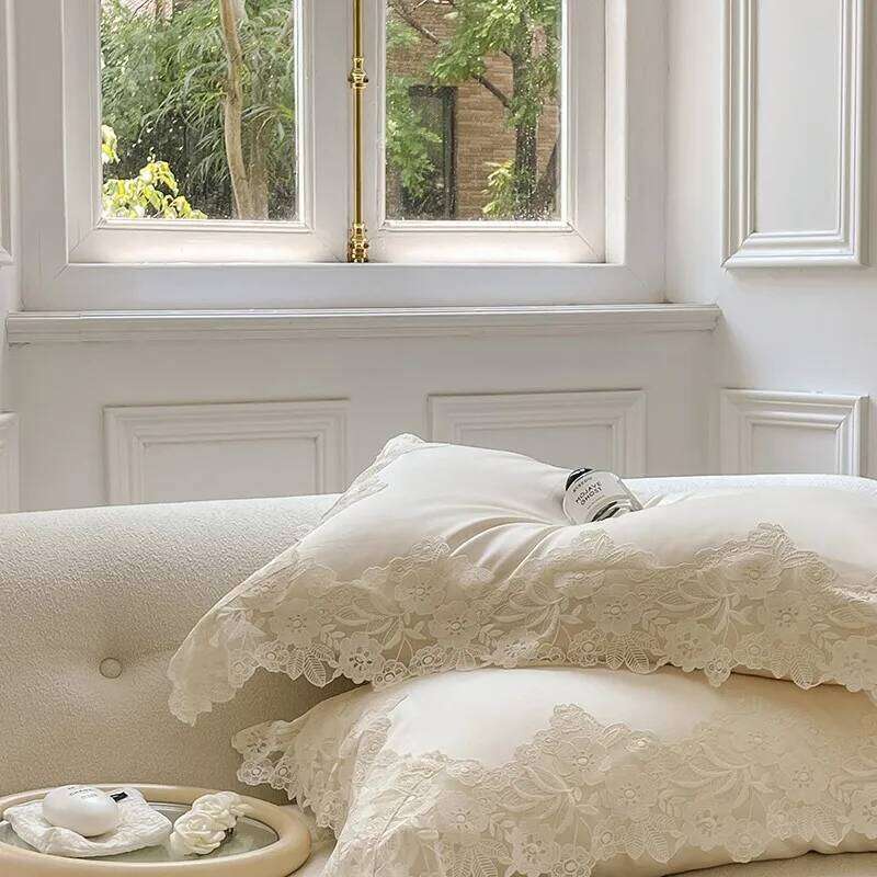 4/7Pcs French Romantic Wedding Chic White Lace Bedding Set 1000TC Egyptian Cotton Ultra Soft Duvet Cover Bed Sheet Pillowcases H260312