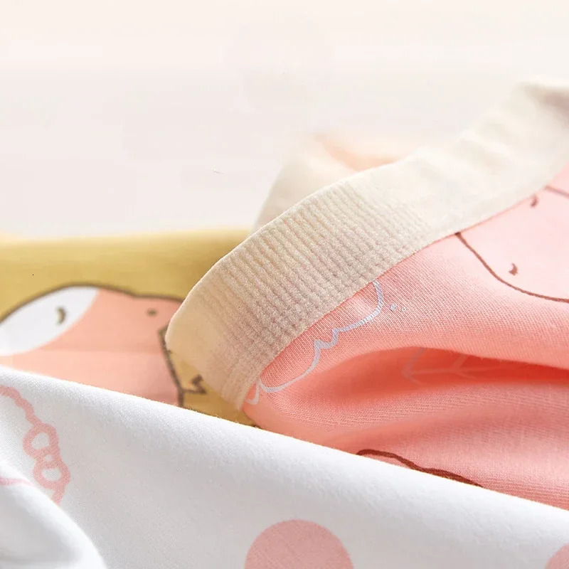 4PCS Girls Cotton Panties Summer Kid Thin Breathable Cartoon Briefs 2y Young Children Underwears Toddler Antibacterial Knickers 260311