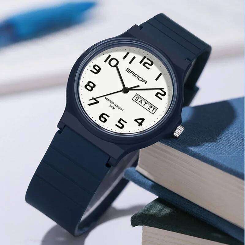 SANDA 9072 Fashion Resistant Outdoor Sport Wristwatch for Boy and Girl Best Gift Student Quartz Watch Simple Light