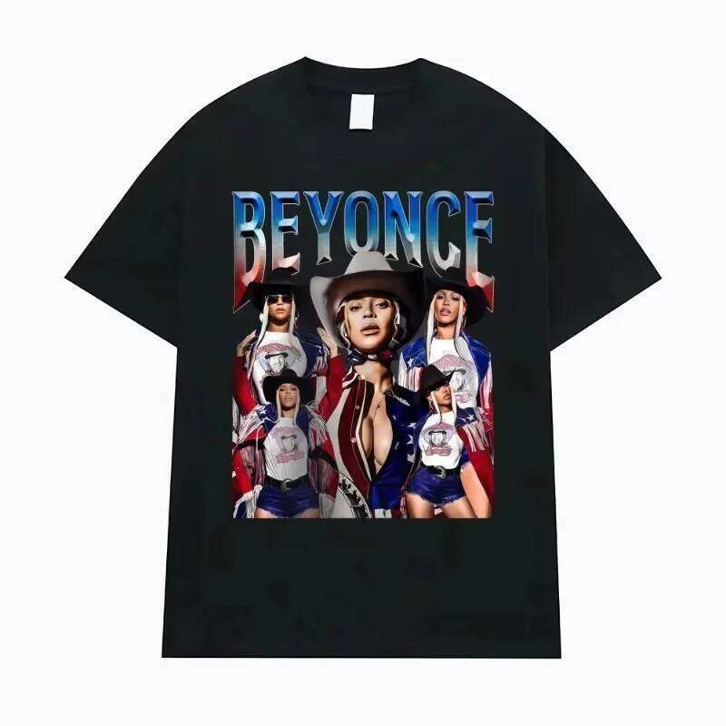 Cowboy Carter Beyonce Vintage Graphic T Shirt Women Fashion Hip Hop Streetwear T-shirts Casual T-shirt Z260312