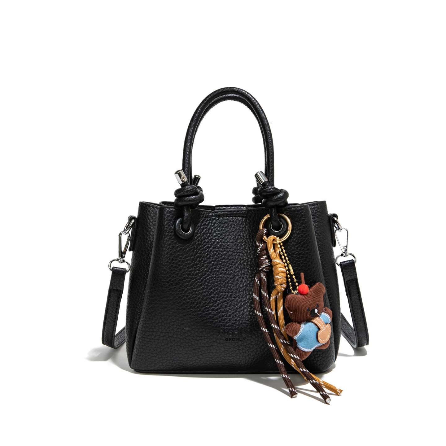 Commuter soft leather texture large capacity women's bucket bag new solid color multifunctional shoulder bag crossbody bag designer bag