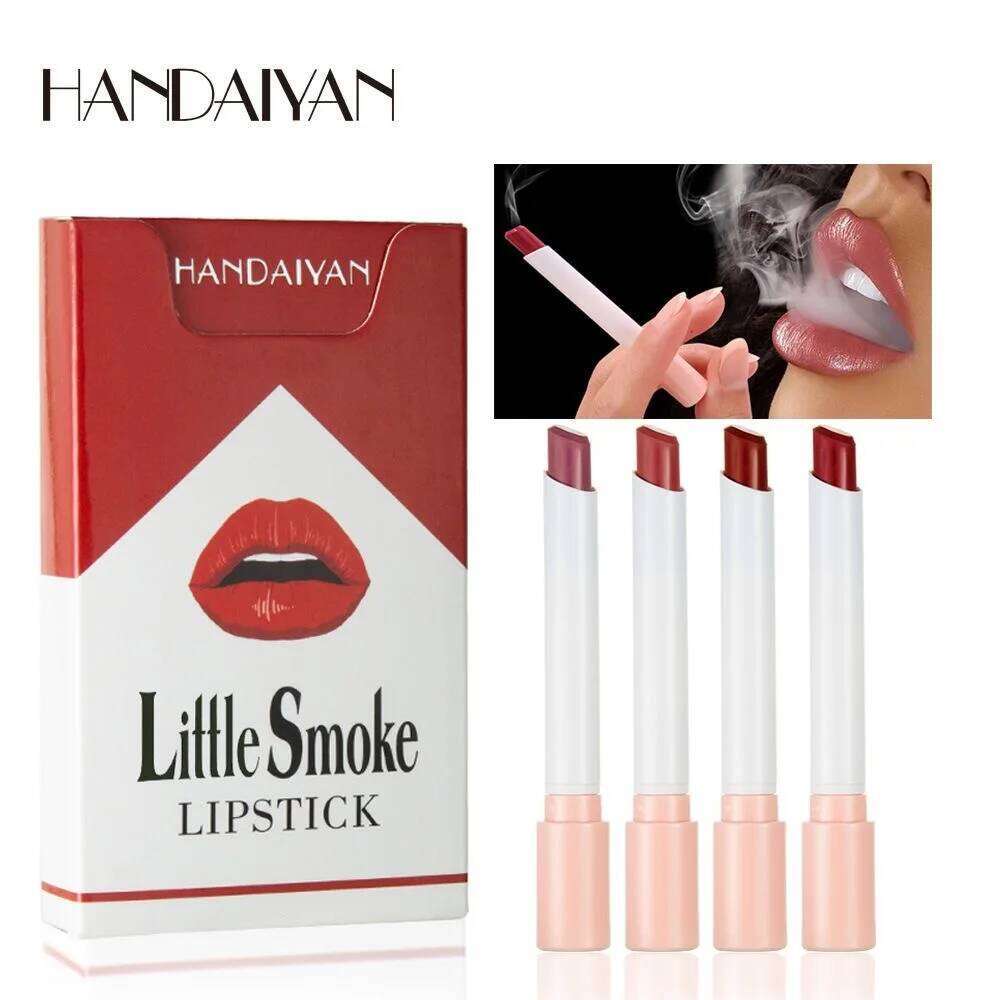 4-Lasting Stick Waterproof Lip Set Long-Lasting Matte Lipstick with Transparent Finish - Perfect Valentine's Day Gift for Her W260311