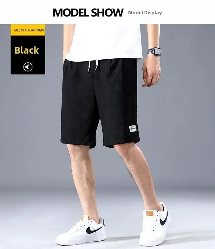 Mens Ice Silk Casual Shorts Loose Fit Summer Style Big Pants Versatile Outerwear For Men Comfortable Underwear 260228