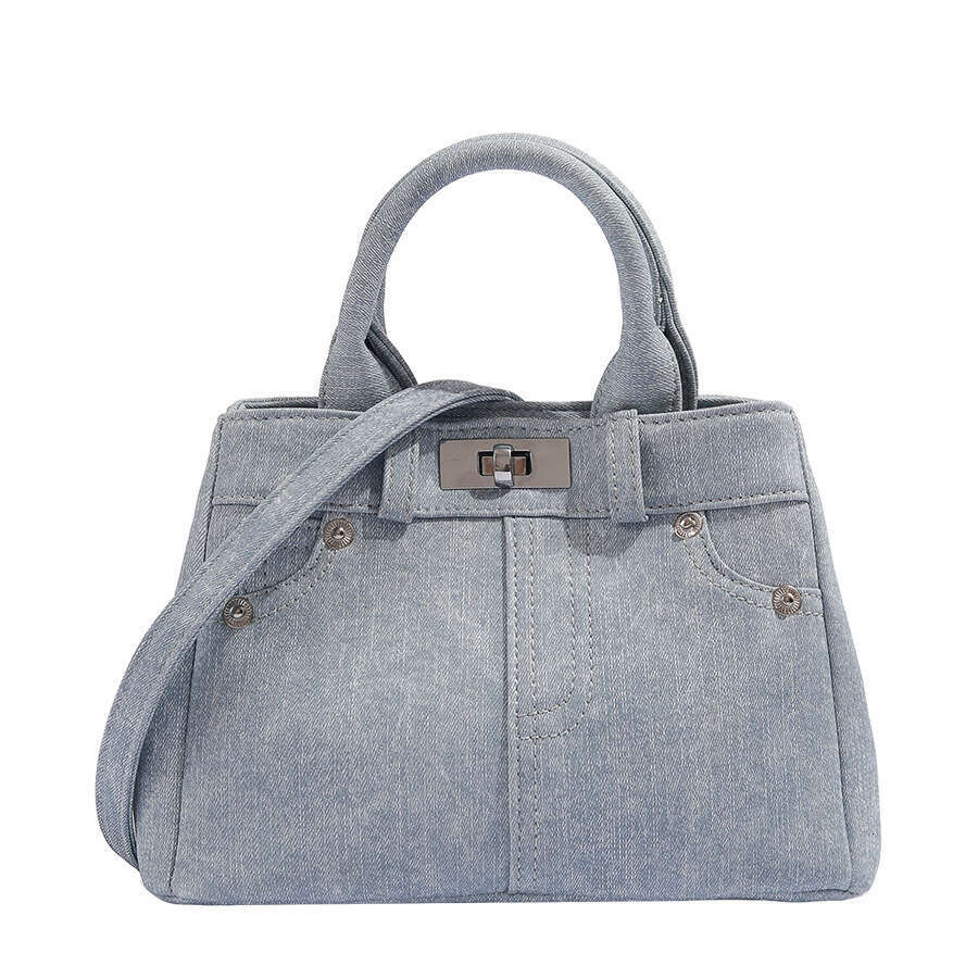 CHARHP&KEJNT Official Genuine High-End Commuter Denim 2026 Tote Feel Crossbody Bag Niche Handbag