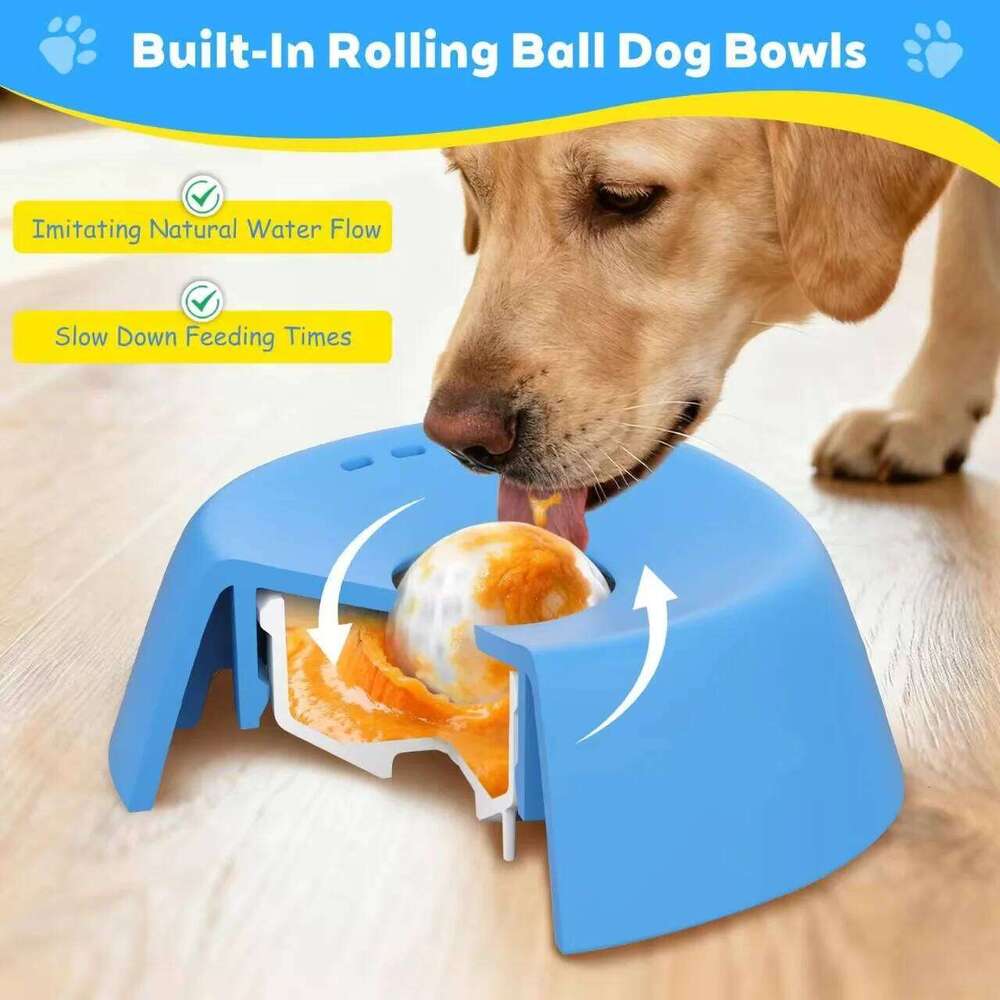Anti-Choking Bowl, Anti-Slip Liquid Bone Broth Dog Lick Bowl ,for Large Medium Small Breeds Dietary Supplement 26Y0312