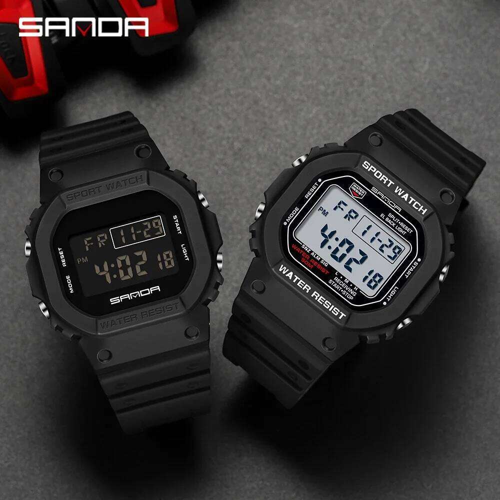 SANDA 2107 Fashion Top Brand G Style Digital Men Waterproof Ms Sport Watches Boy Girl Electronic Watch Relogio Masculino