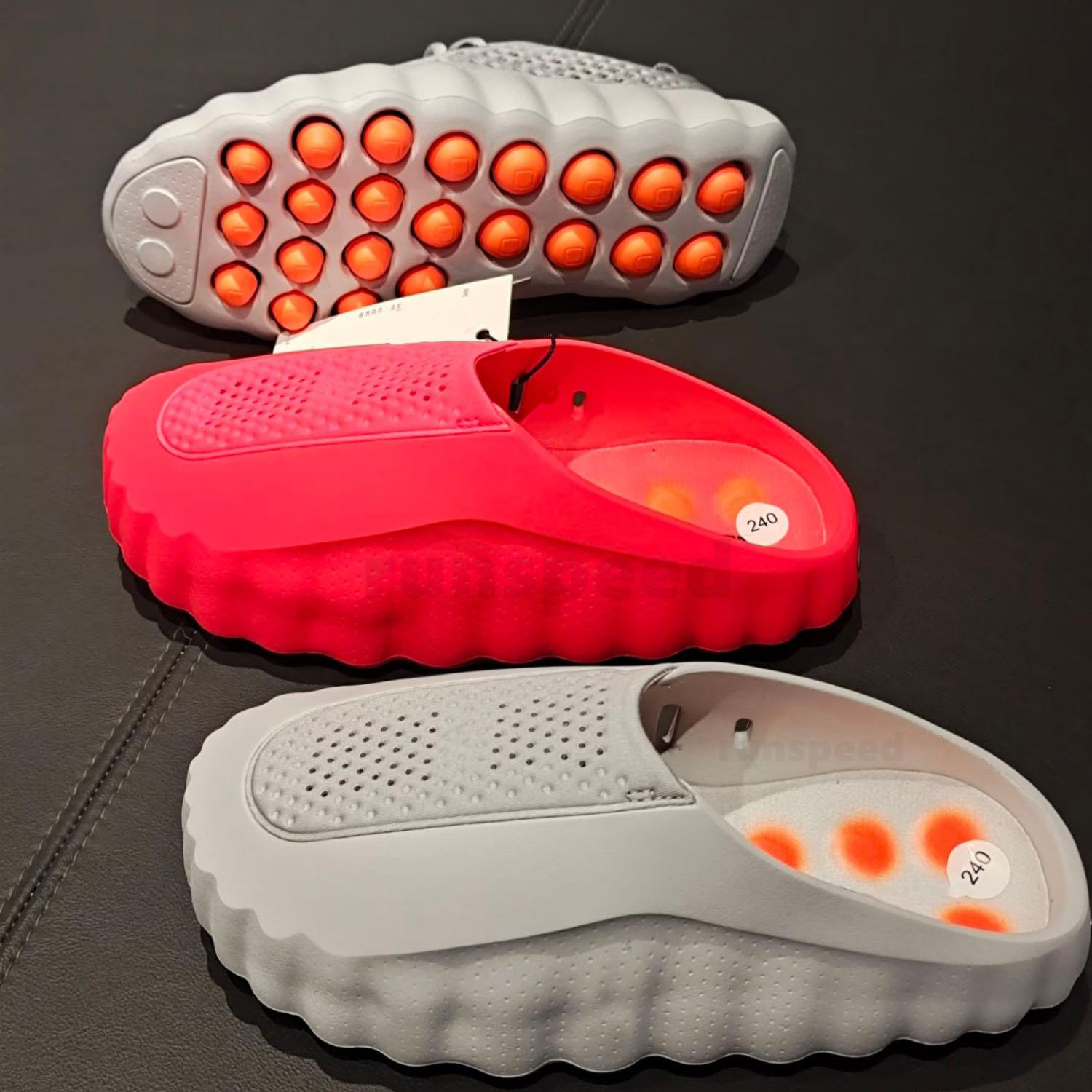 Mind 001 Desginer Slides Slippers Mind001 New Tech Comfortable Slipper Bone White Red Black Light Smoke Grey Mens Womens Mind001 slippers