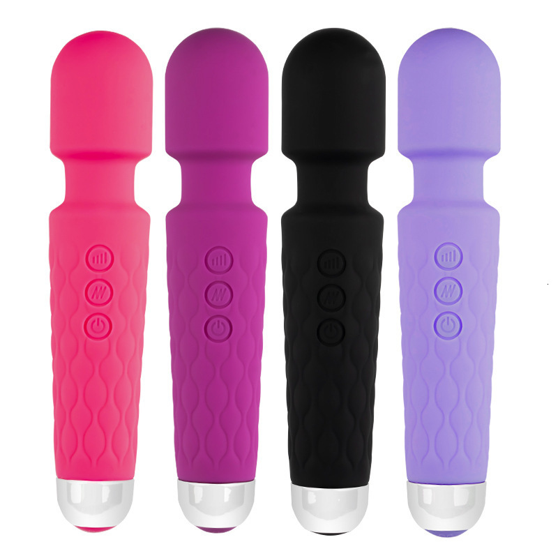 Free Shipping 8-Speed 20-Frequency Instant Charge AV Knight Stick Female Products Multi-Change Silent Waterproof Masturbation Strong Vibration