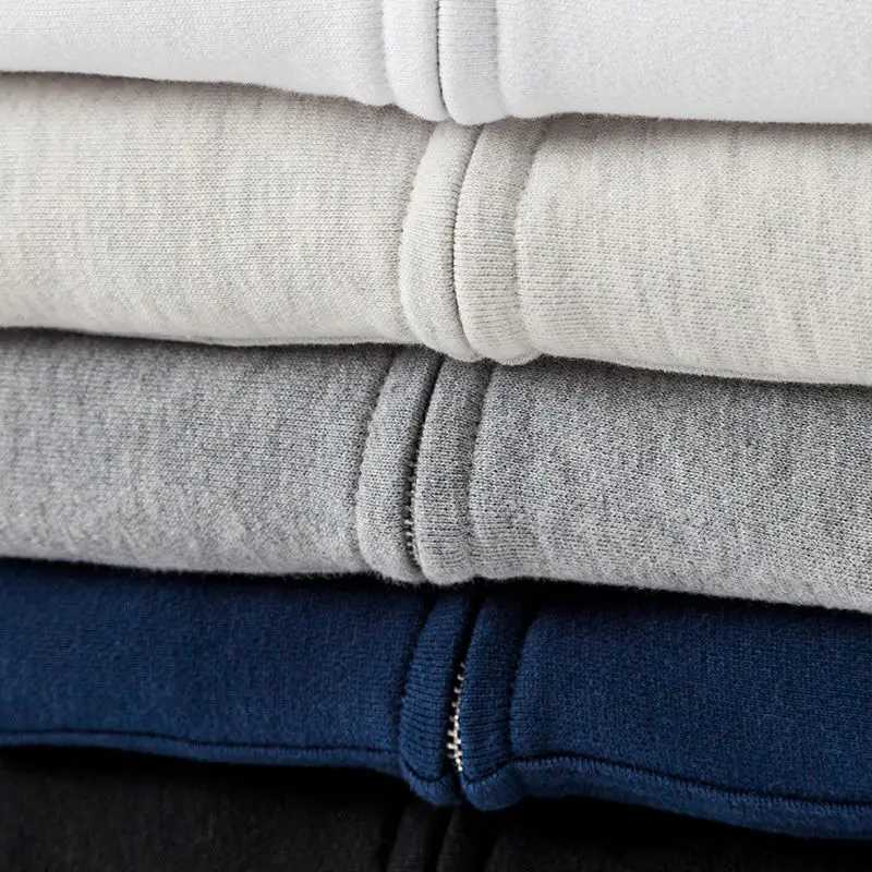 Good Quality Zip Hooded Women And Men Sweatshirt Navy Blue Cotton Casual Street Wear Loose Y2k Spring Autumn Solid Hoodie Jacket M260312