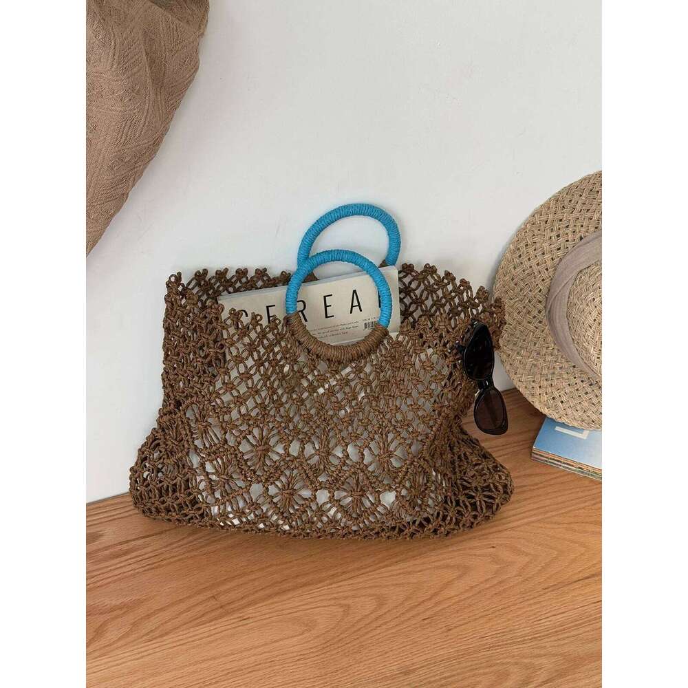 For Women, Large Beach Handbag, Woven Straw Tote Bags , Weaving Shopping Travel Bag WONST