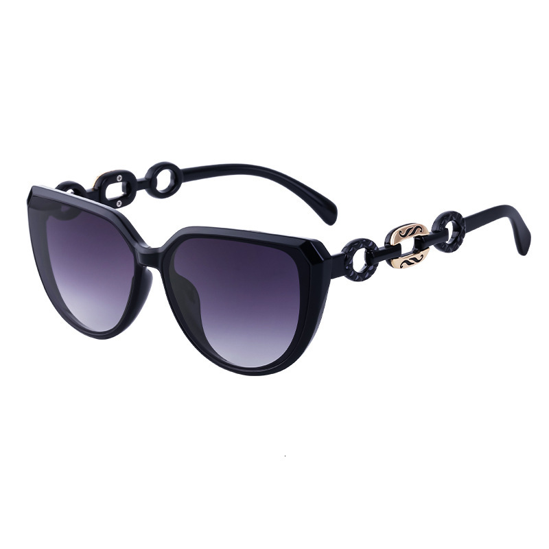 2026 New Fashion Chain Cat-Eye Polarized Women, Trendy Street Style UV Protection Sunglasses for Women