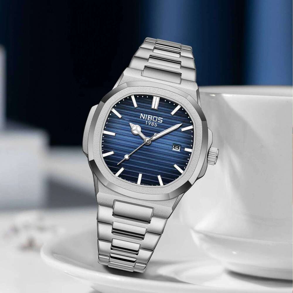 2025 New Luxury Quartz Watches 30M Waterproof Automatic Date Man Stainless Steel Sport Chronograph Watch for Men Clock