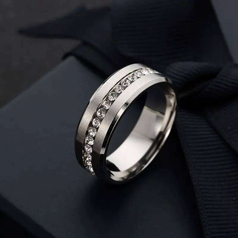 official-website Stainless Steel Pair Couple For Men And Women Jewelry Romantic Wedding Promise Engagement Rings W260311