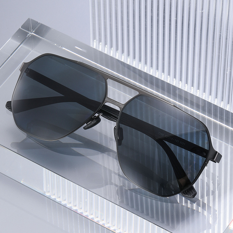 2026 New Fashion Square Polarized Personalized High-End Sun Protection Sunglasses for Men, Wholesale