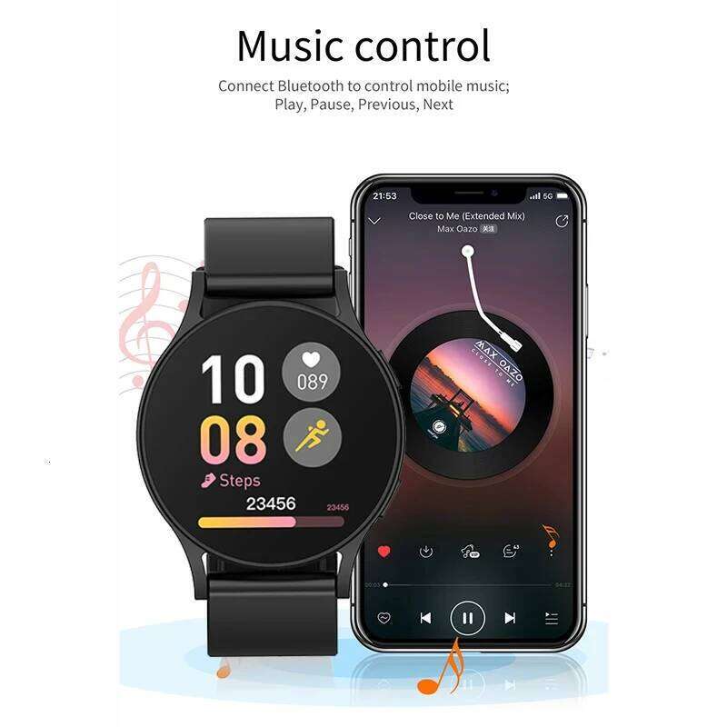 LAXASFIT 2026 New 6 Bluetooth Call Sports Health Monitoring Men Women Smart Watch Gift For Android IOS