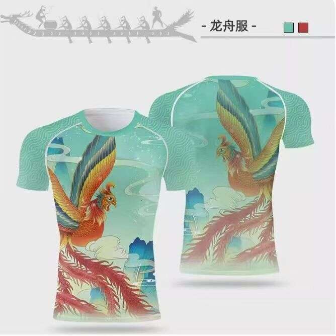 Summer Customized Quick-Dry Chinese Dragon Boat Sports Shirt For Men And Women, Short-Sleeved, Breathable, Oversized, Loose-Fit T-Shirt WKERSIY