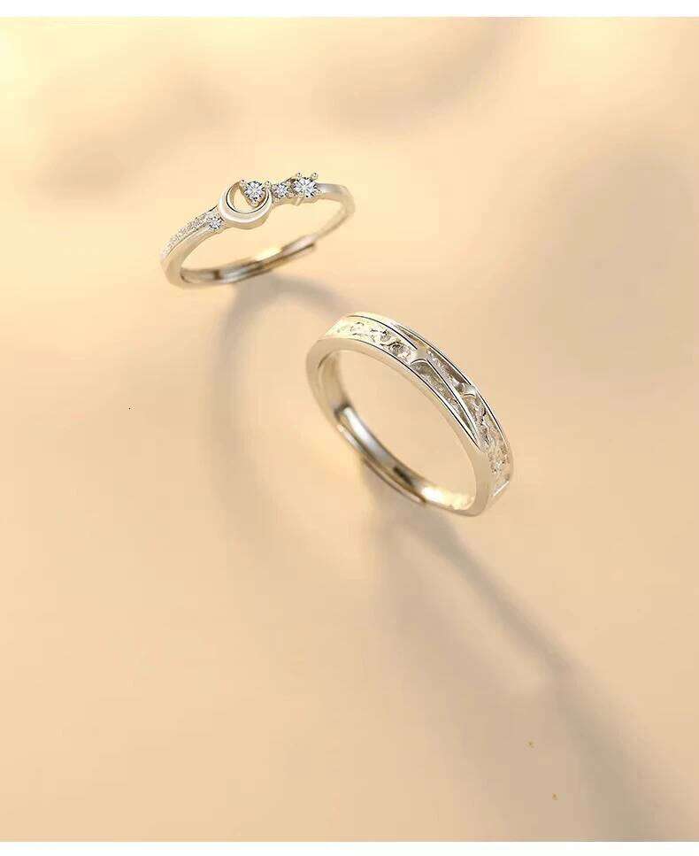 Wholesale Sterling Silver Fine Heart Zircon Ring For Women Couple Fashion Wedding Gift Jewelry Accessories W260312