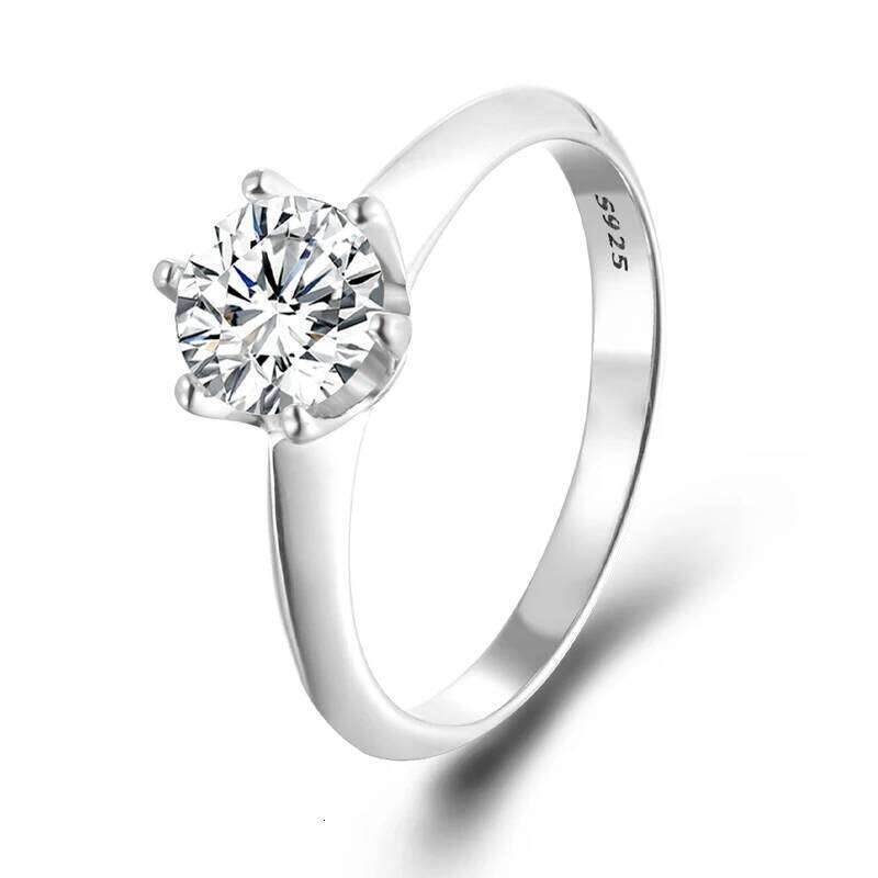 URMYLADY 925 Sterling Silver Real Moissanite Rings Wholesale H260312