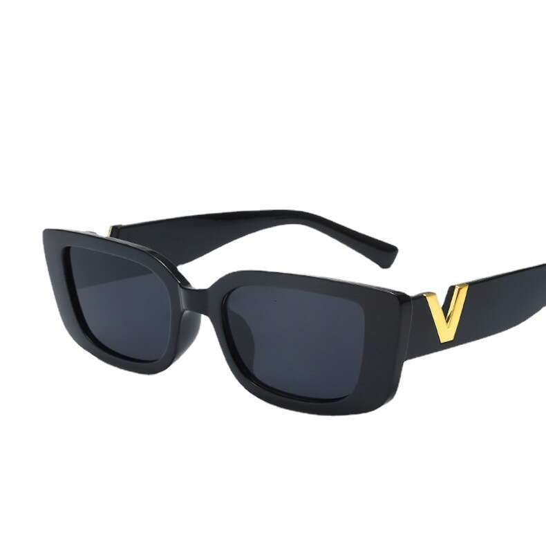 Fashion Rectangle Sunglasses Women Luxury Brand Vintage Small Frame Sun Glasses Ladies Classic Black Square Eyeglasses Oculos