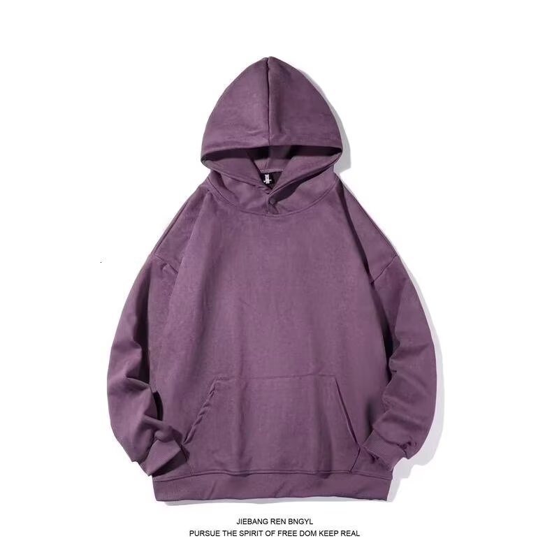 Men's Designer Hoodie Suede Hooded Sweatshirt Autumn/winter New Style Fleece-lined Trendy Brand Oversized Couple's Pullover Jacket