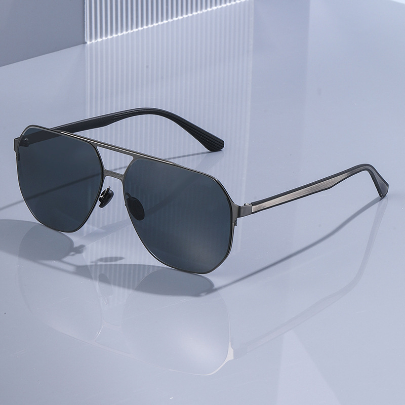 2026 New Fashion Square Polarized Personalized High-End Sun Protection Sunglasses for Men, Wholesale
