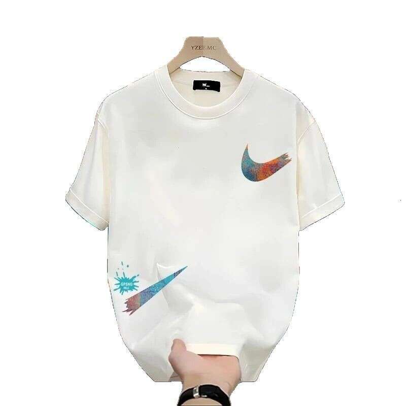 New Trendy Brand Men's Casual Chinese-style Round-neck Summer Short-sleeve Cotton T-shirt