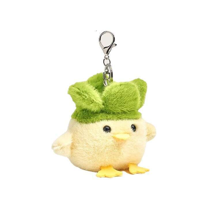 Couple Backpack Sound Garlic Bird Little Yellow Chicken Keychain Gift Plush Doll Bag Pendant Quirky