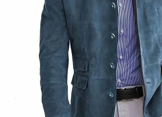 Autumn Winter Mens Casual Suede Blazer Jacket Long Sleeve Solid Color Single Breasted Button Fashion Jackets 260306