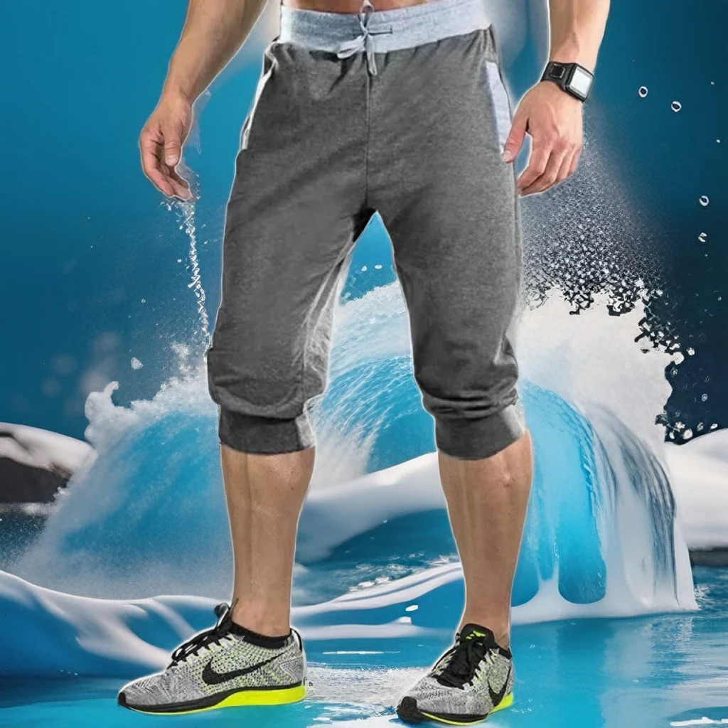 Sports Shorts MENS Casual Quickdrying Running Ice Silk Basketball Pants Summer Thin Beach Football Loose Fivepoint Tren 260228