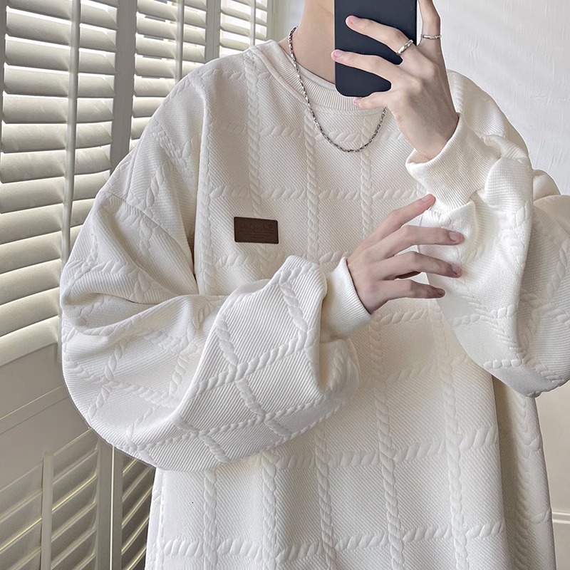 Versatile Heavyweight Sweatshirt For Designer Hoodie Men Spring And Autumn Style Trendy Brand Ins Casual Men's Clothing Niche Design Inner Wear T