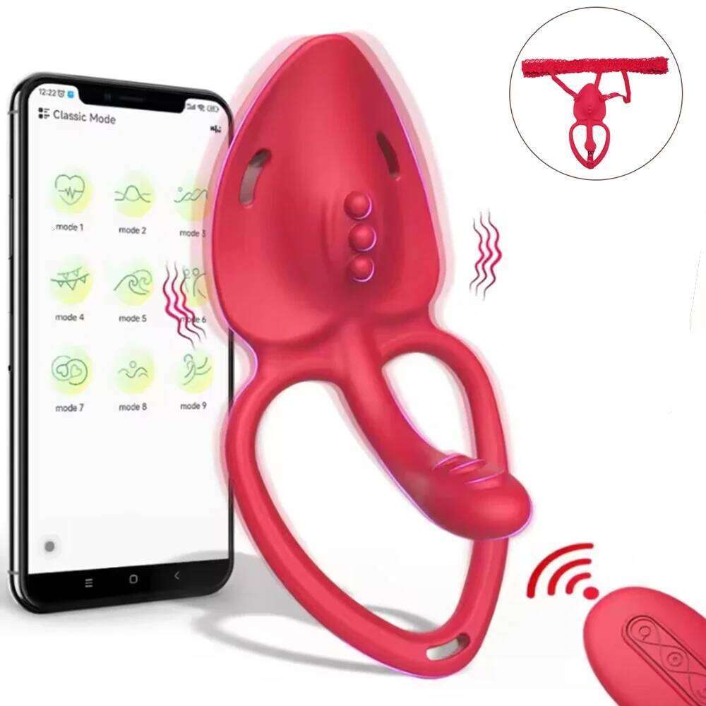 Wearable Panty Vibrator Vibrating Penis Cock Ring APP Remote Control Vibrators Clitoral Stimulator Adult Sex Toys for Women Men Z260311