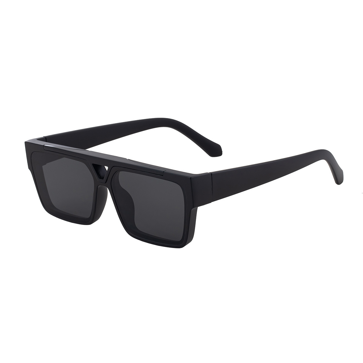 2026 New Fashion Square Frame Polarized Retro Double Bridge High-end Sun Protection Sunglasses for Men